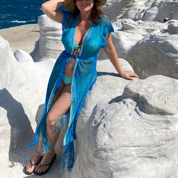 Gorgeous Sold out color LuliFama swim coverup! One size fits all! - Picture 6 of 6